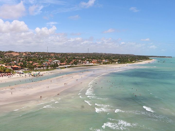Vista aérea da praia de Paripueira